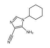 5-amino-1-cyclohexylimidazole-4-carbonitrile Structure