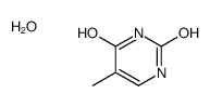 5-methyl-1H-pyrimidine-2,4-dione,hydrate结构式