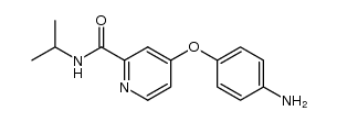 4-(2-(N-isopropylcarbamoyl)-pyridin-4-yloxy)aniline结构式