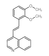 Quinoline,4-[2-(2,3-dimethoxyphenyl)ethenyl]-结构式