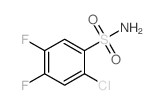 2-Chloro-4,5-difluorobenzenesulfonamide structure