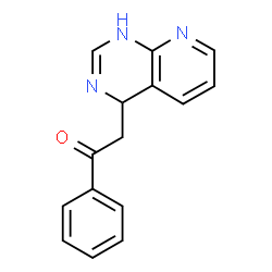 α-[3,4-Dihydropyrido[2,3-d]pyrimidin-4-yl]acetophenone结构式