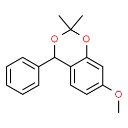 1,3-Benzodioxan,7-methoxy-2,2-dimethyl-4-phenyl-(8CI) Structure