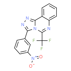 3-(3-Nitrophenyl)-5-(trifluoromethyl)[1,2,4]triazolo[4,3-c]quinazoline结构式