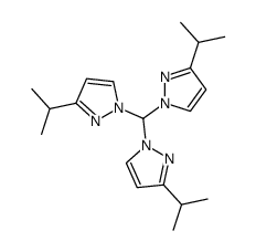 1-[bis(3-propan-2-ylpyrazol-1-yl)methyl]-3-propan-2-ylpyrazole Structure
