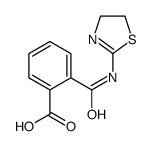 Benzoic acid, 2-[[(4,5-dihydro-2-thiazolyl)amino]carbonyl]- (9CI) structure