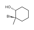 trans-2-bromo-2-methylcylohexanol Structure