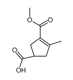 3-Cyclopentene-1,3-dicarboxylic acid, 4-methyl-, 3-methyl ester (8CI,9CI) Structure