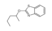 (9ci)-2-(1-甲基丁氧基)-苯并噻唑结构式