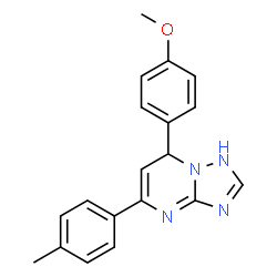 7-(4-methoxyphenyl)-5-(p-tolyl)-4,7-dihydro-[1,2,4]triazolo[1,5-a]pyrimidine structure