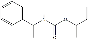 α-Methylbenzylcarbamic acid 1-methylpropyl ester结构式