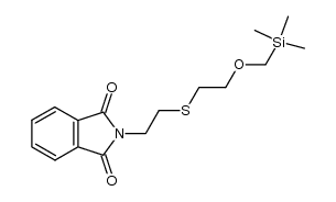 2-(2-((2-((trimethylsilyl)methoxy)ethyl)thio)ethyl)isoindoline-1,3-dione结构式