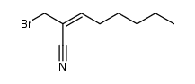 2-(bromomethyl)oct-2-enenitrile结构式