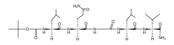 Boc-Leu-Gln-Gly-Leu-Val-NH2结构式