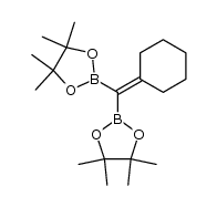1,1-[bis(4,4,5,5-tetramethyl-1,3,2-dioxaborolan-2-yl)methylene]cyclohexane Structure