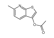 3-acetoxy-6-methyl-thieno[2,3-b]pyridine结构式