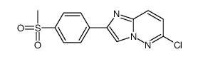 6-Chloro-2-[4-(methylsulfonyl)phenyl]imidazo[1,2-b]pyridazine Structure