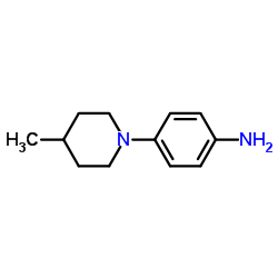 [4-(4-甲基哌啶-1-基)苯基]胺结构式