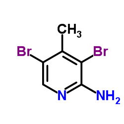 3,5-Dibromo-4-methylpyridin-2-amine structure