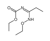 N-[1-(Ethoxyimino)propyl]carbamic acid ethyl ester structure