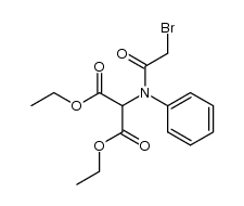 diethyl 2-(2-bromo-N-phenylacetamido)malonate结构式