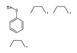 tributyl(phenylsulfanylmethyl)stannane Structure