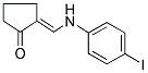 2-[(4-IODOANILINO)METHYLENE]CYCLOPENTANONE结构式