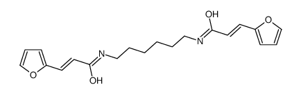 3-(furan-2-yl)-N-[6-[3-(furan-2-yl)prop-2-enoylamino]hexyl]prop-2-enamide结构式