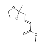 methyl 4-(2-methyl-1,3-dioxolan-2-yl)-2-butenoate结构式