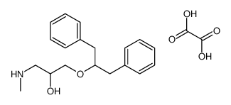 1-(1,3-diphenylpropan-2-yloxy)-3-(methylamino)propan-2-ol,oxalic acid Structure