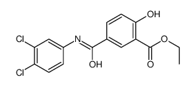 ethyl 5-[(3,4-dichlorophenyl)carbamoyl]-2-hydroxybenzoate结构式