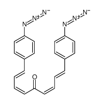 1,9-bis(4-azidophenyl)nona-1,3,6,8-tetraen-5-one Structure