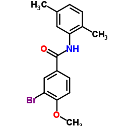 3-Bromo-N-(2,5-dimethylphenyl)-4-methoxybenzamide结构式