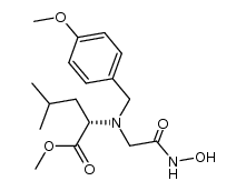(S)-methyl 2-((2-(hydroxyamino)-2-oxoethyl)(4-methoxybenzyl)amino)-4-methylpentanoate结构式