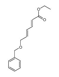 ethyl 6-phenylmethoxyhexa-2,4-dienoate结构式