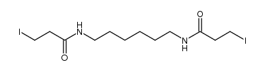 N,N'-(hexane-1,6-diyl)bis(3-iodopropanamide)结构式
