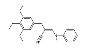 α-(3,4,5-Triethylbenzyl)-β-anilinacrylnitril结构式