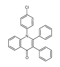1-(4-Chlorophenyl)-2,3-diphenyl-4(1H)-quinolinone Structure