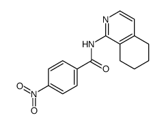 4-Nitro-N-(5,6,7,8-tetrahydro-1-isoquinolinyl)benzamide结构式