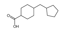 4-(cyclopentylmethyl)cyclohexane-1-carboxylic acid structure