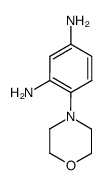 4-morpholin-4-yl-benzene-1,3-diamine结构式