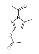 (1-acetyl-5-methylpyrazol-3-yl) acetate结构式