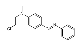 N-(2-Chloroethyl)-N-methyl-4-(phenylazo)aniline结构式