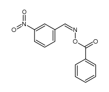 3-nitro-benzaldehyde-(O-benzoyl oxime ) Structure