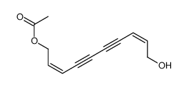 (2Z,8Z)-10-Acetoxy-2,8-decadiene-4,6-diyn-1-ol Structure