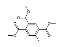 5-Methyl-1,2,4-benzenetricarboxylic acid trimethyl ester结构式