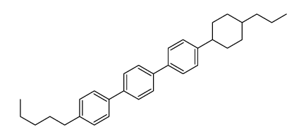 1-pentyl-4-[4-[4-(4-propylcyclohexyl)phenyl]phenyl]benzene结构式
