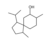 1,8-dimethyl-4-propan-2-ylspiro[4.5]decan-9-ol结构式