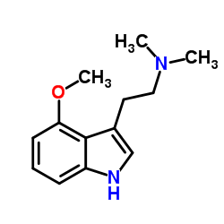 2-(4-methoxy-1H-indol-3-yl)-N,N-dimethylethanamine结构式