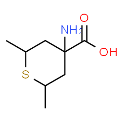 2H-Thiopyran-4-carboxylicacid,4-aminotetrahydro-2,6-dimethyl-(9CI) structure
